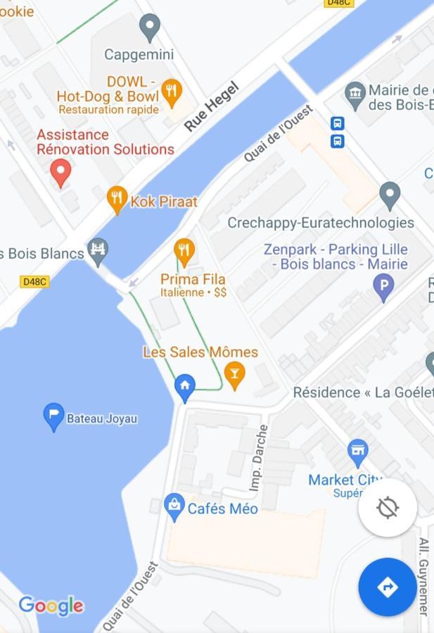 Bateau Peniche Lille - Euratechnologie Apartment Ngoại thất bức ảnh